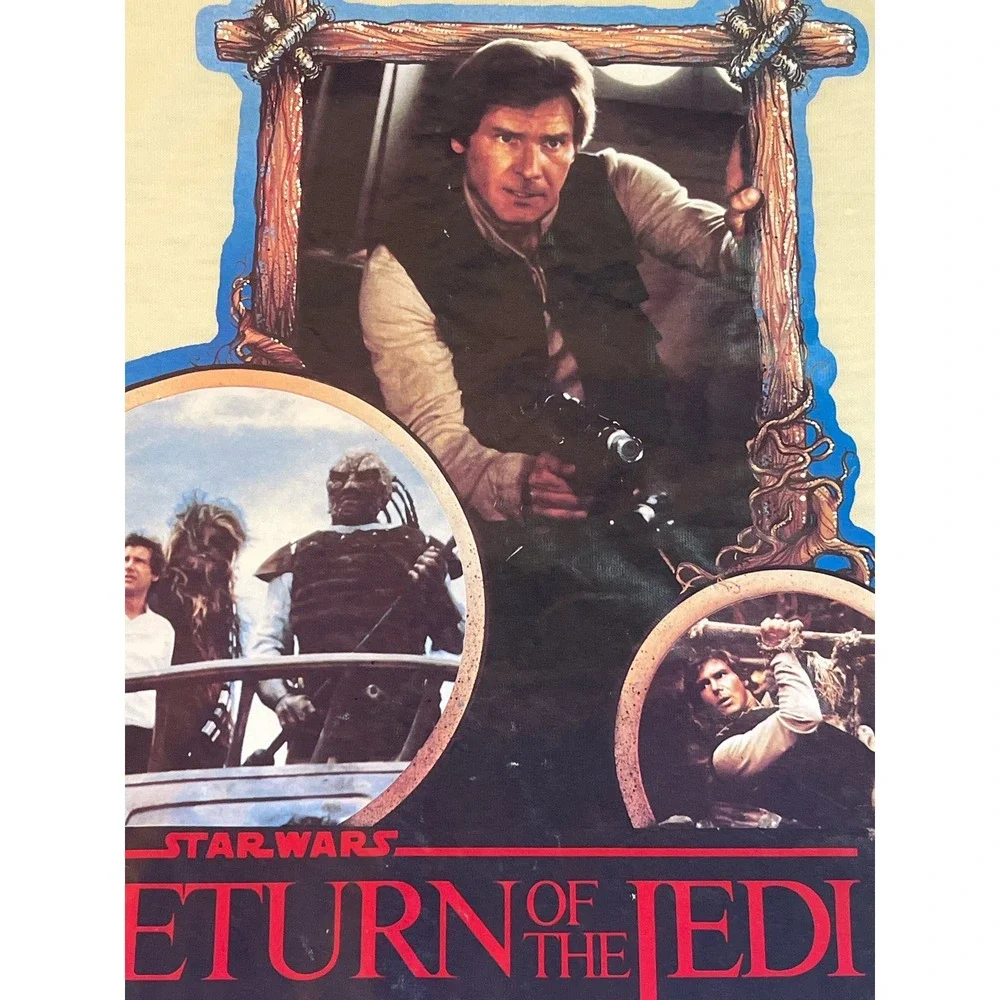 Vintage 1983 Star Wars Shrunken Tee Return of the Jedi Shirt Retro Kidcore - Picture 11 of 11